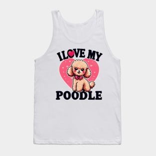 I Love My Poodle Miniature Design #2 Tank Top